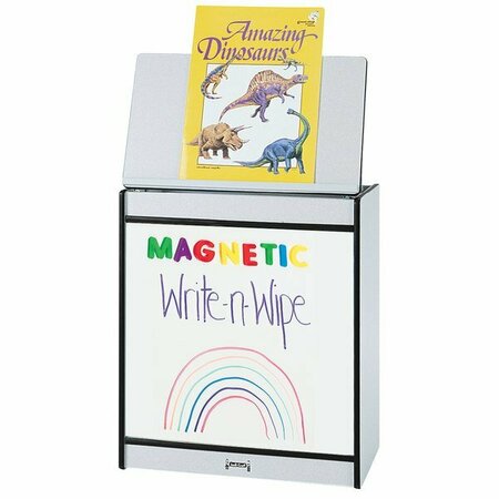 RAINBOW ACCENTS 24.5''x15''x30'' Blk TRUEdge Fckl-Gray Big Bk Easel w/ Mag Write-n-Wipe Board 5310543180MG